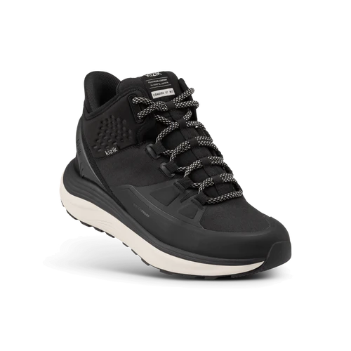 kizik london at mid waterproof women's | black/whitecap gray