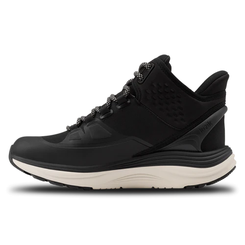 kizik london at mid waterproof women's | black/whitecap gray
