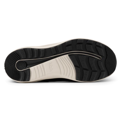 kizik london at mid waterproof women's | black/whitecap gray