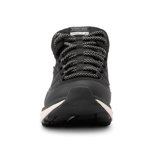 kizik london at mid waterproof women's | black/whitecap gray