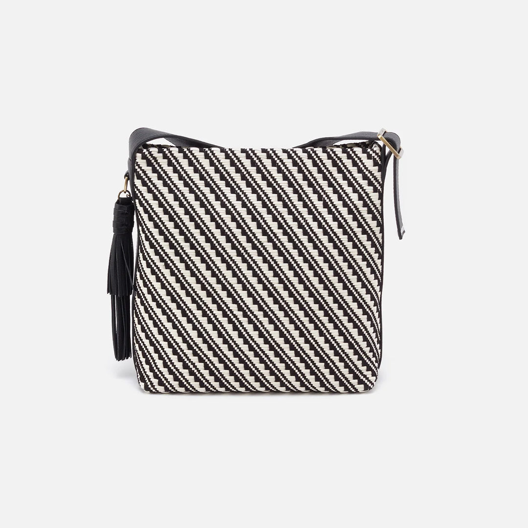 hobo blaze bucket crossbody bag women's | black/white