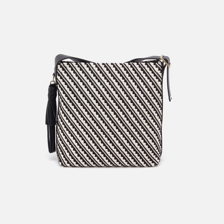 hobo blaze bucket crossbody bag women's | black/white