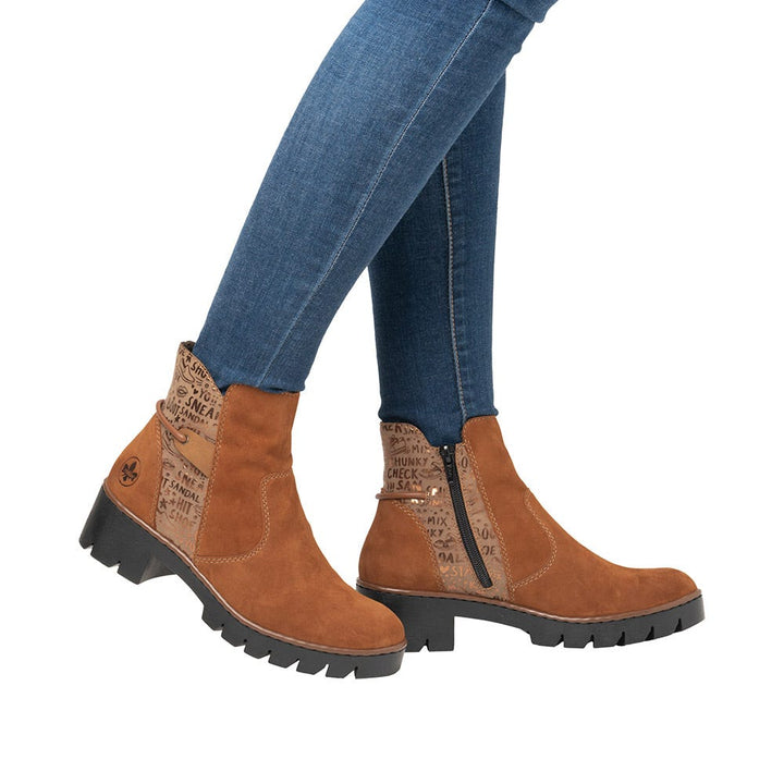 rieker prisca women's | noccia/fango-bronze/mandel