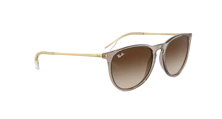ray-ban erika classic sunglasses | transparent light brown