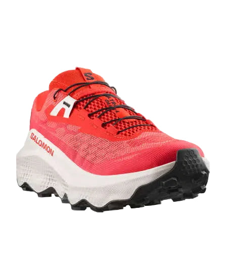 salomon ultra glide 4 men's | fiery red / vanilla ice / black