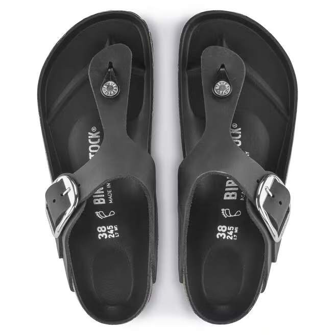 birkenstock gizeh big buckle women's | black