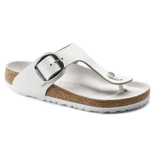 birkenstock gizeh big buckle women's | white