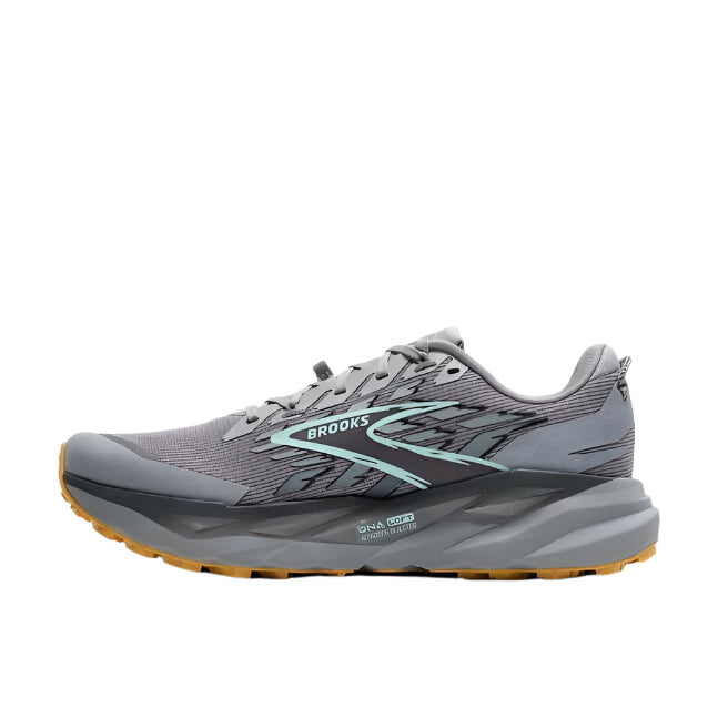 brooks cascadia 19 wide men's | alloy/ebony/orange
