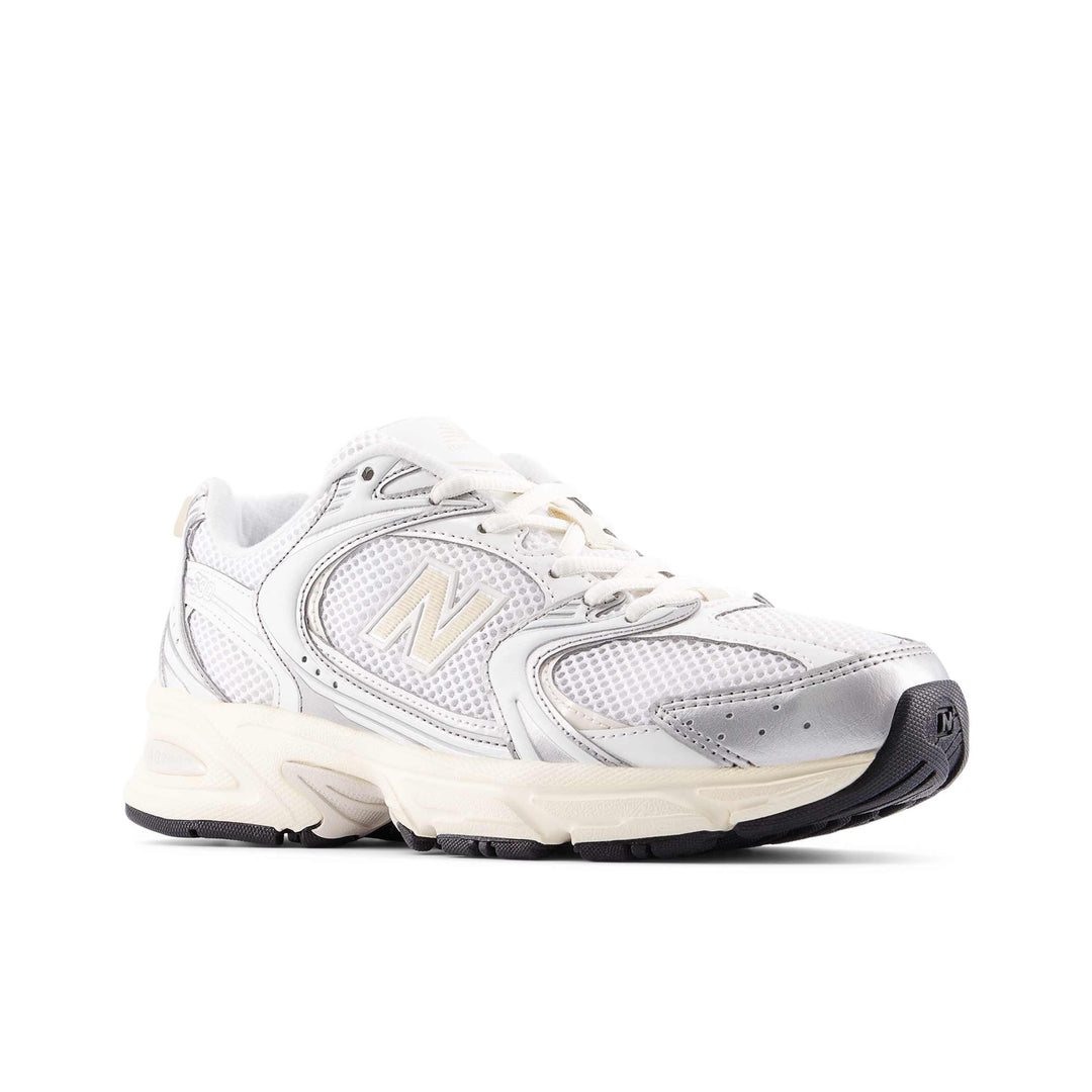 new balance 530 | silver metallic/linen