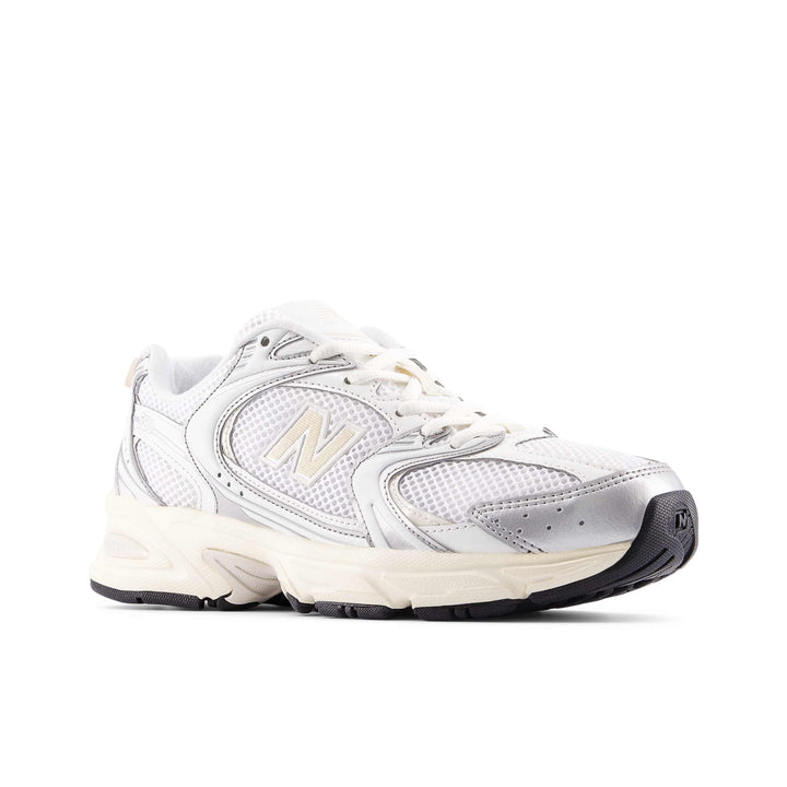 new balance 530 | silver metallic/linen
