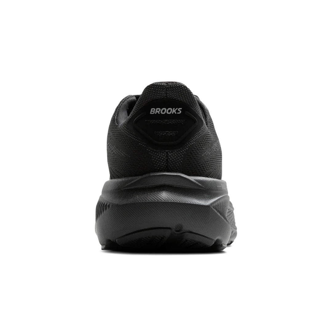 brooks ghost 17 extra wide men's | black/black/ebony