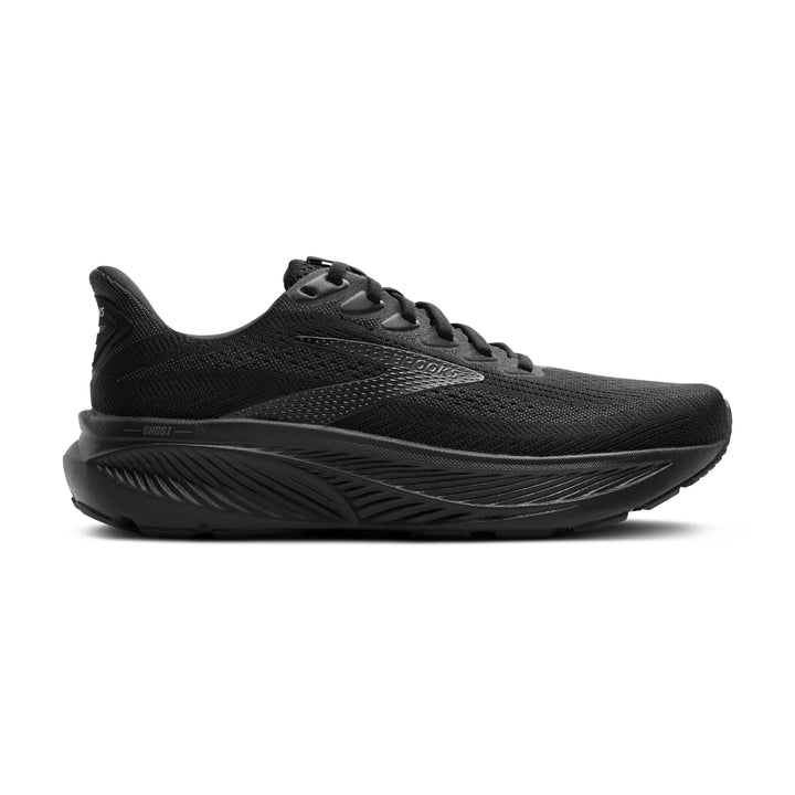 brooks ghost 17 men's | black/black/ebony