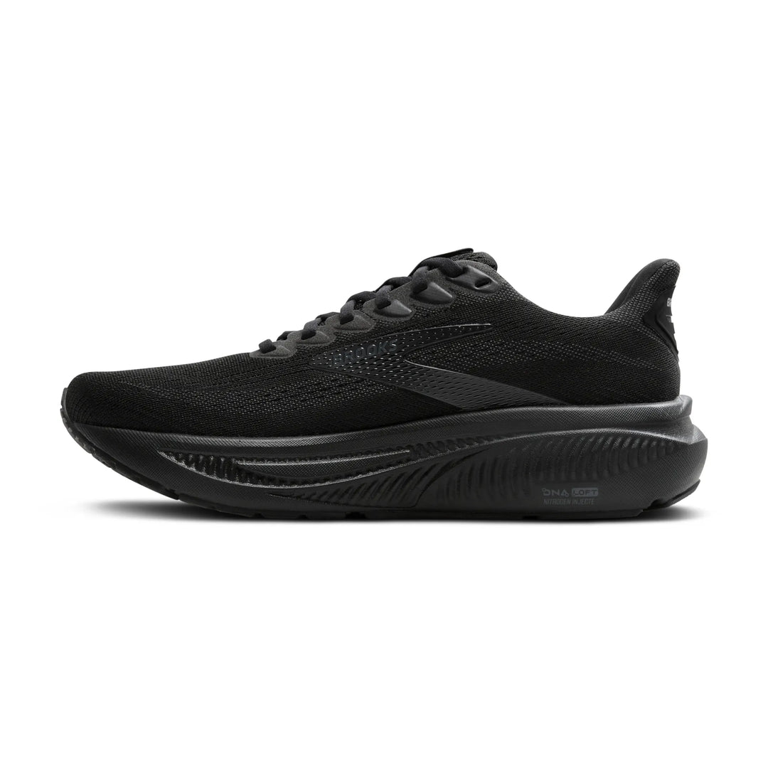 brooks ghost 17 men's | black/black/ebony