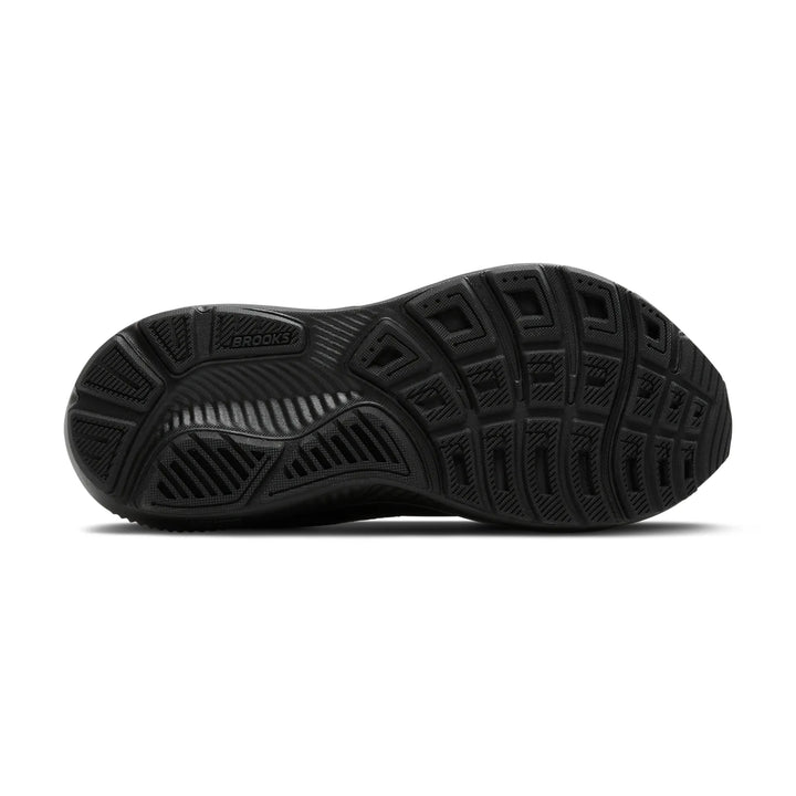 brooks ghost 17 extra wide men's | black/black/ebony