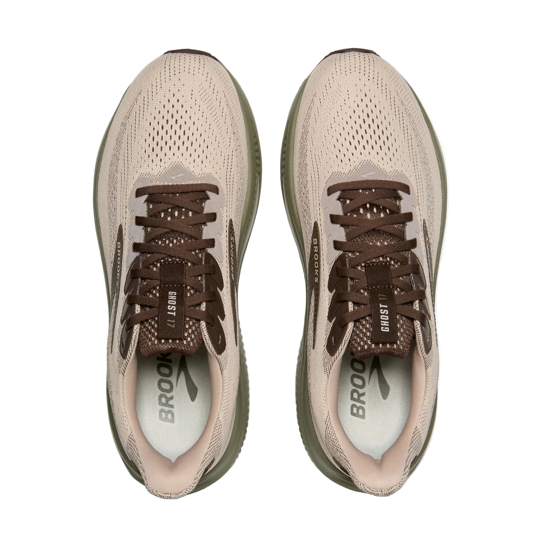 brooks ghost 17 men's | chateau gray/brown/olive