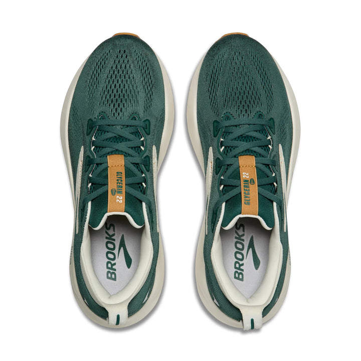 brooks glycerin 22 men's | jasper/coconut/taffy