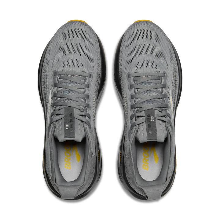 brooks adrenaline gts 25 extra wide men's | primer grey ebony jasmin