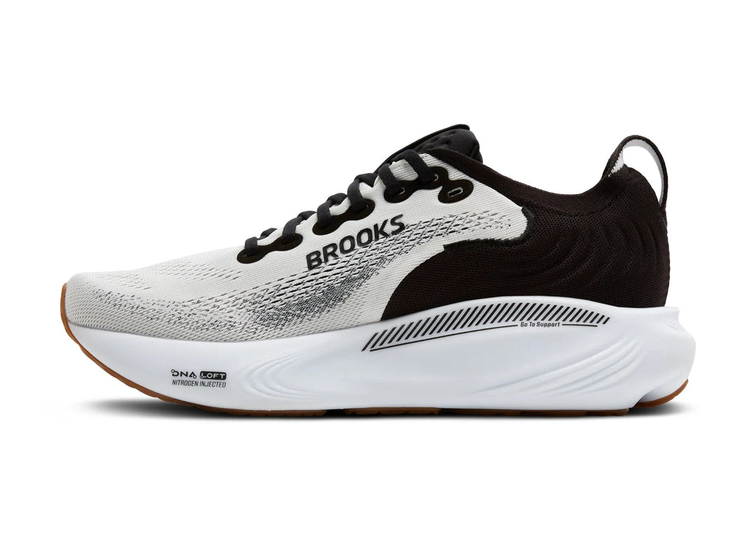 brooks adrenaline gts 25 men's | white black white