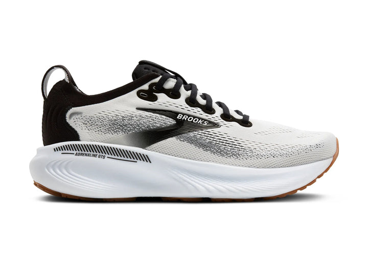 brooks adrenaline gts 25 men's | white black white
