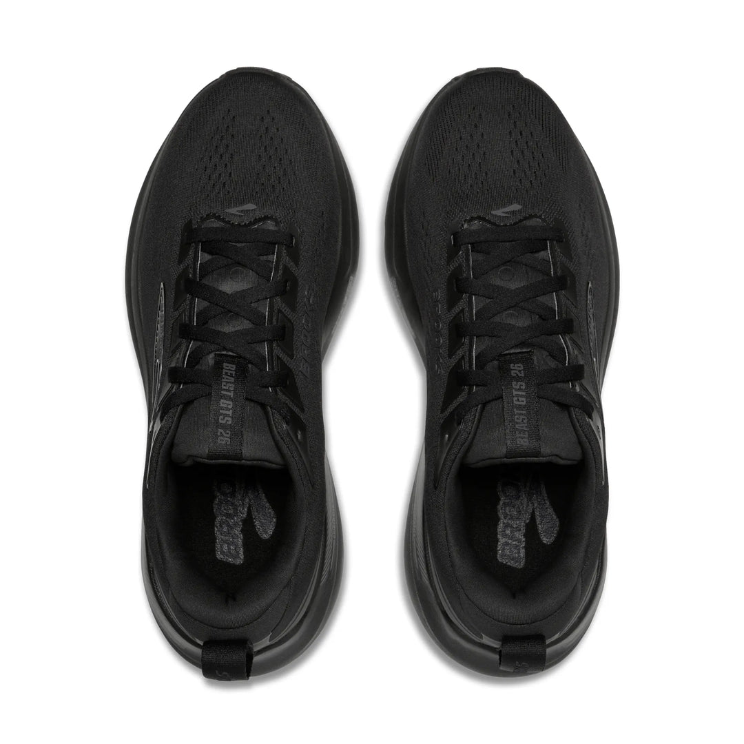 brooks beast gts 26 men's | black black grey