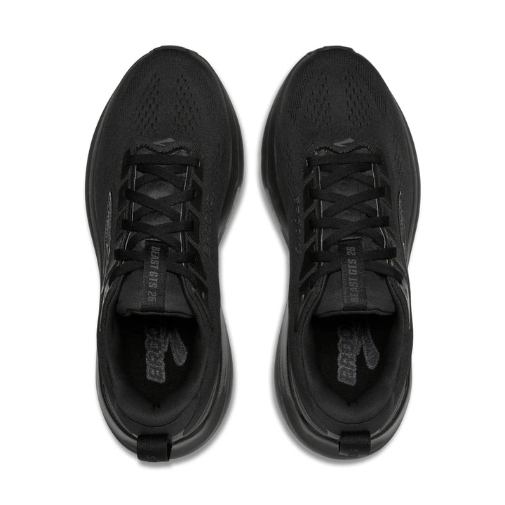 brooks beast gts 26 men's | black black grey
