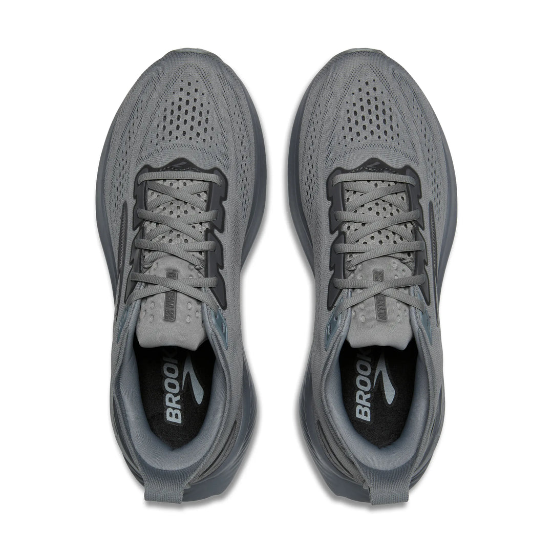 brooks glycerin 23 wide men's | grey|blackened pearl|black