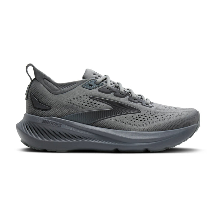 brooks glycerin gts 23 extra wide men's | grey blackened pearl black