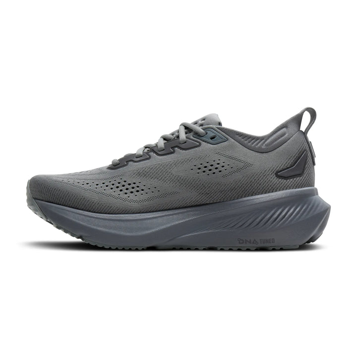 brooks glycerin gts 23 extra wide men's | grey blackened pearl black