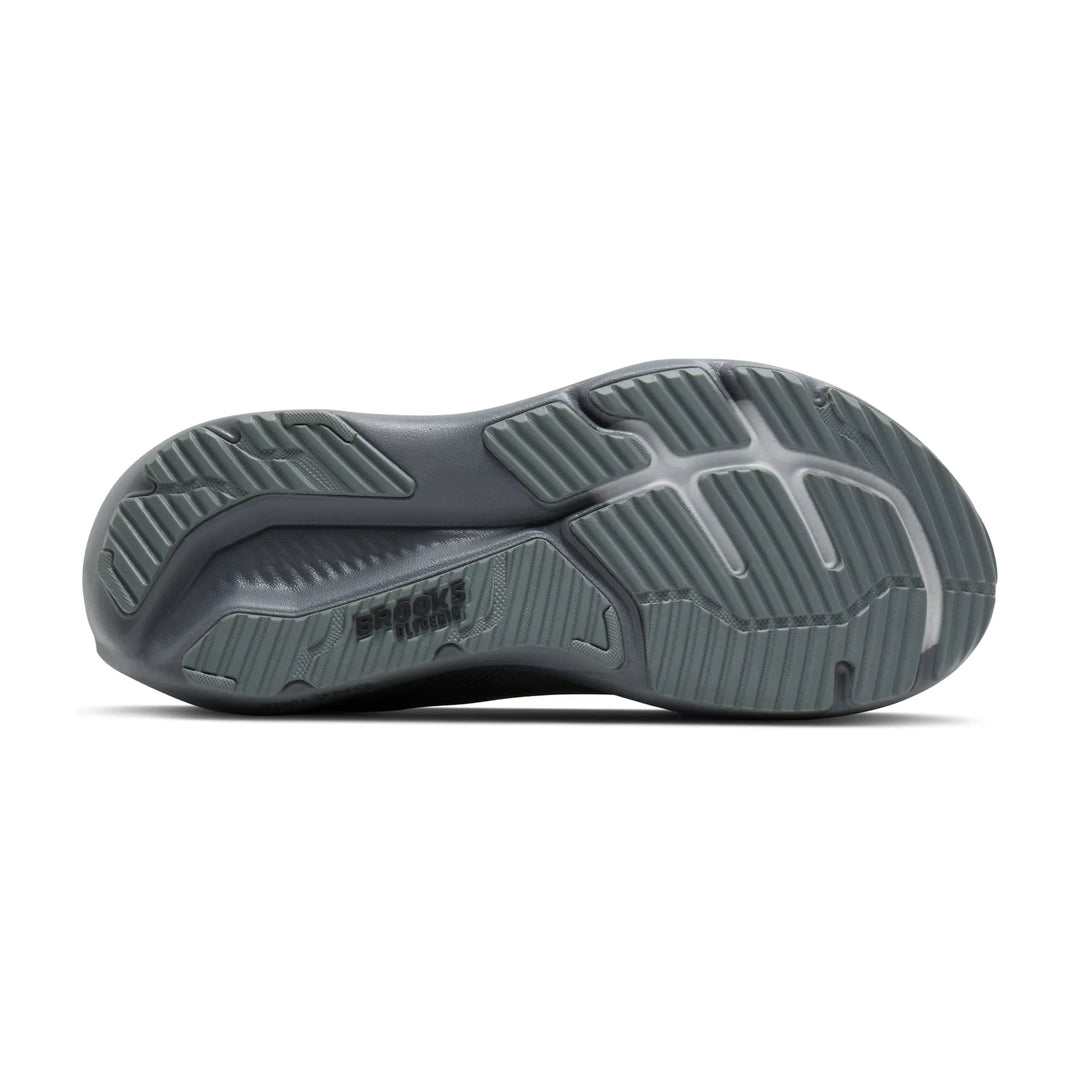 brooks glycerin 23 extra wide men's | grey blackened pearl black