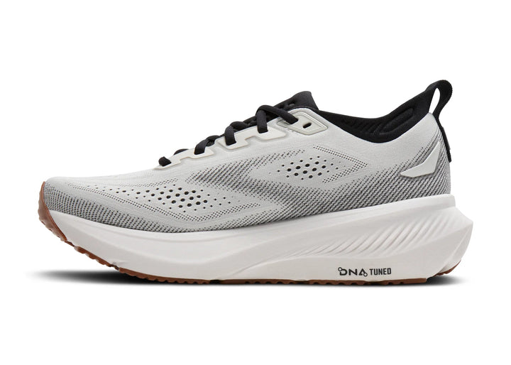 brooks glycerin 23 men's | white black gum