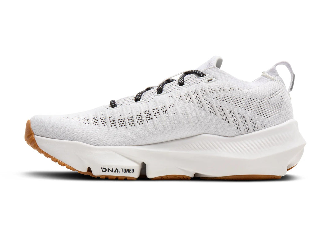 brooks glycerin flex men's | white black gum