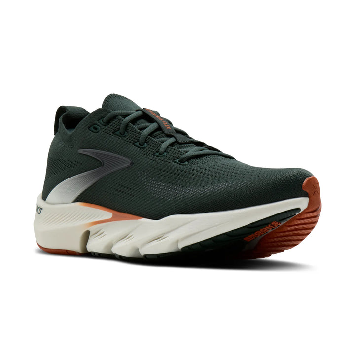 brooks glycerin flex men's | green grey brown