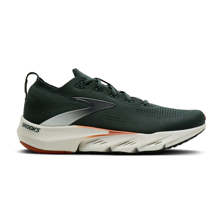 brooks glycerin flex men's | green grey brown