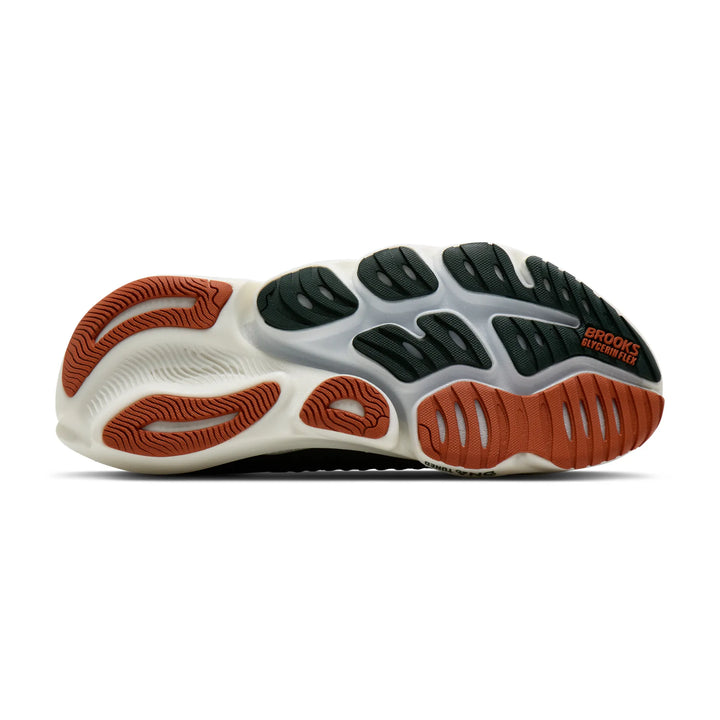 brooks glycerin flex men's | green grey brown
