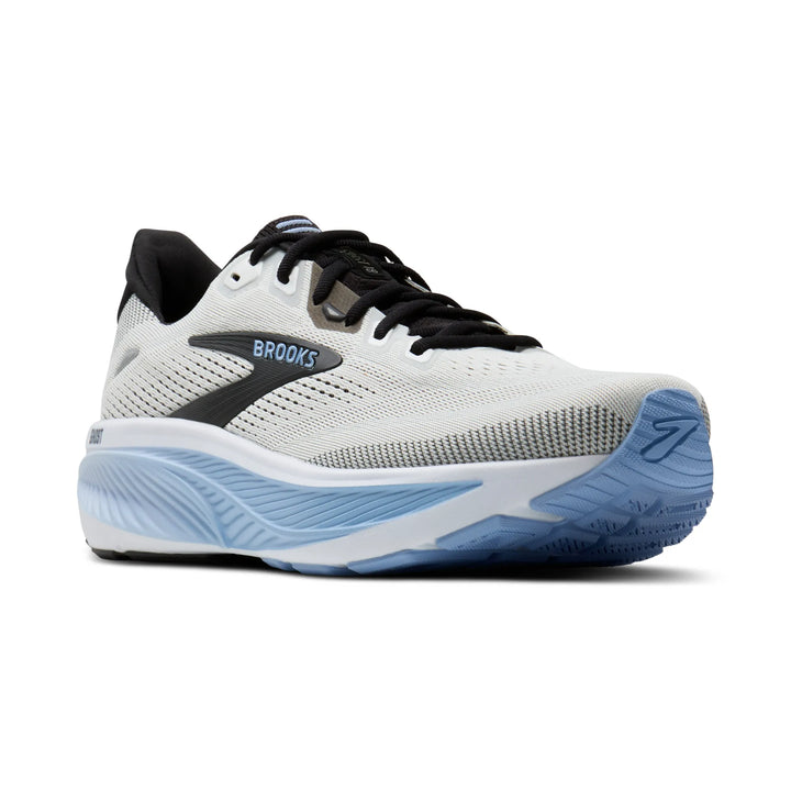 brooks ghost 18 men's | white black open air