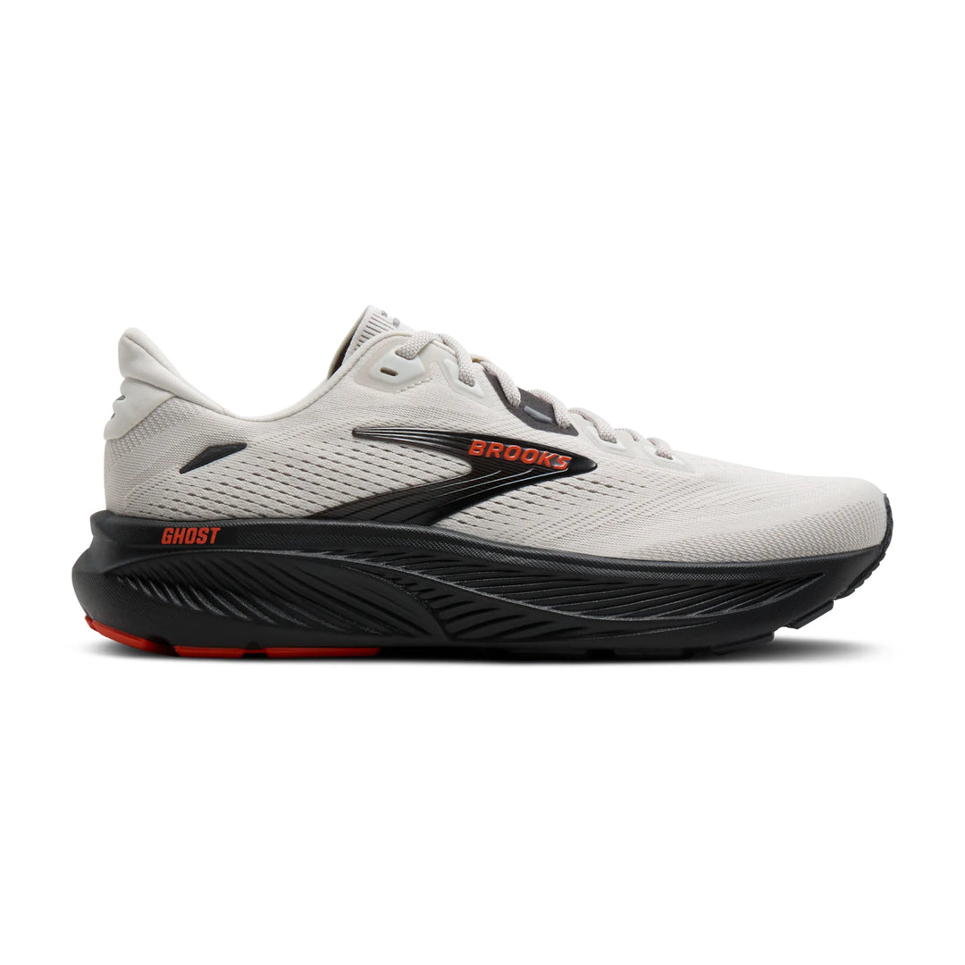 brooks ghost 18 wide men's | coconut pearl tigerlily
