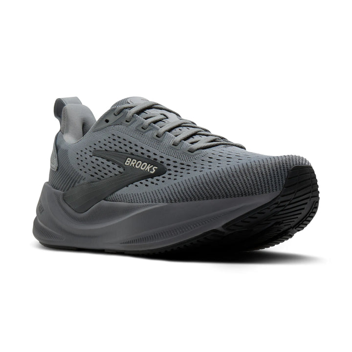 brooks ghost max 4 extra wide men's | grey grey ebony