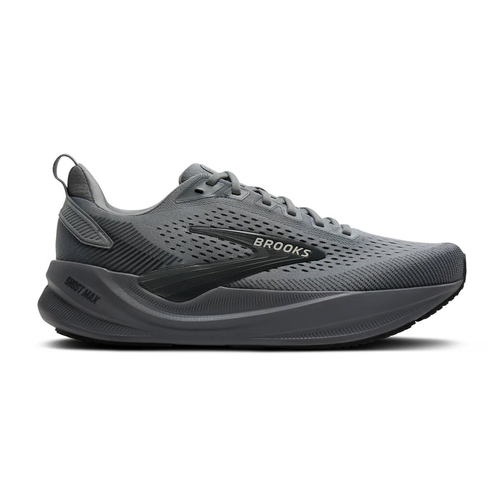 brooks ghost max 4 men's | grey grey ebony