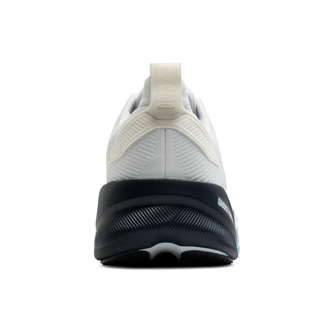 brooks ghost max 4 men's | white navy blue