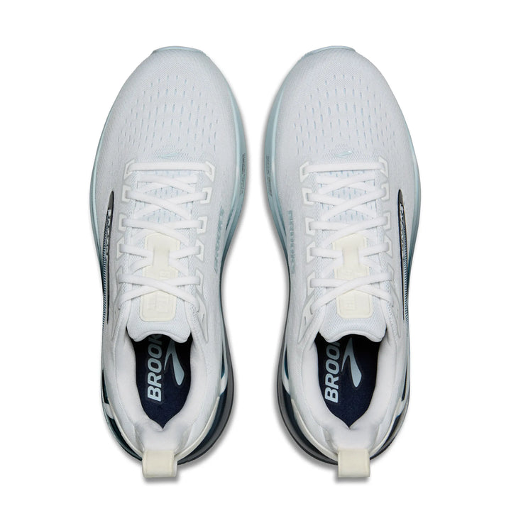 brooks ghost max 4 men's | white navy blue