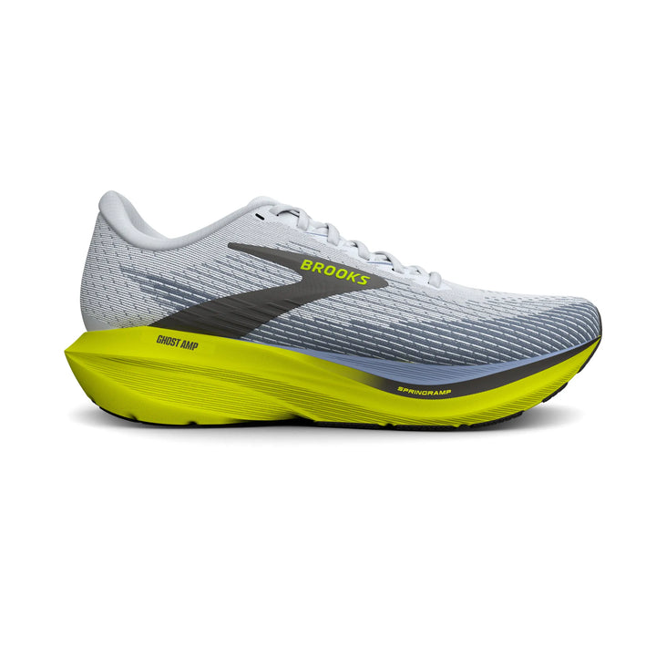 brooks ghost amp men's | white blue nightlife