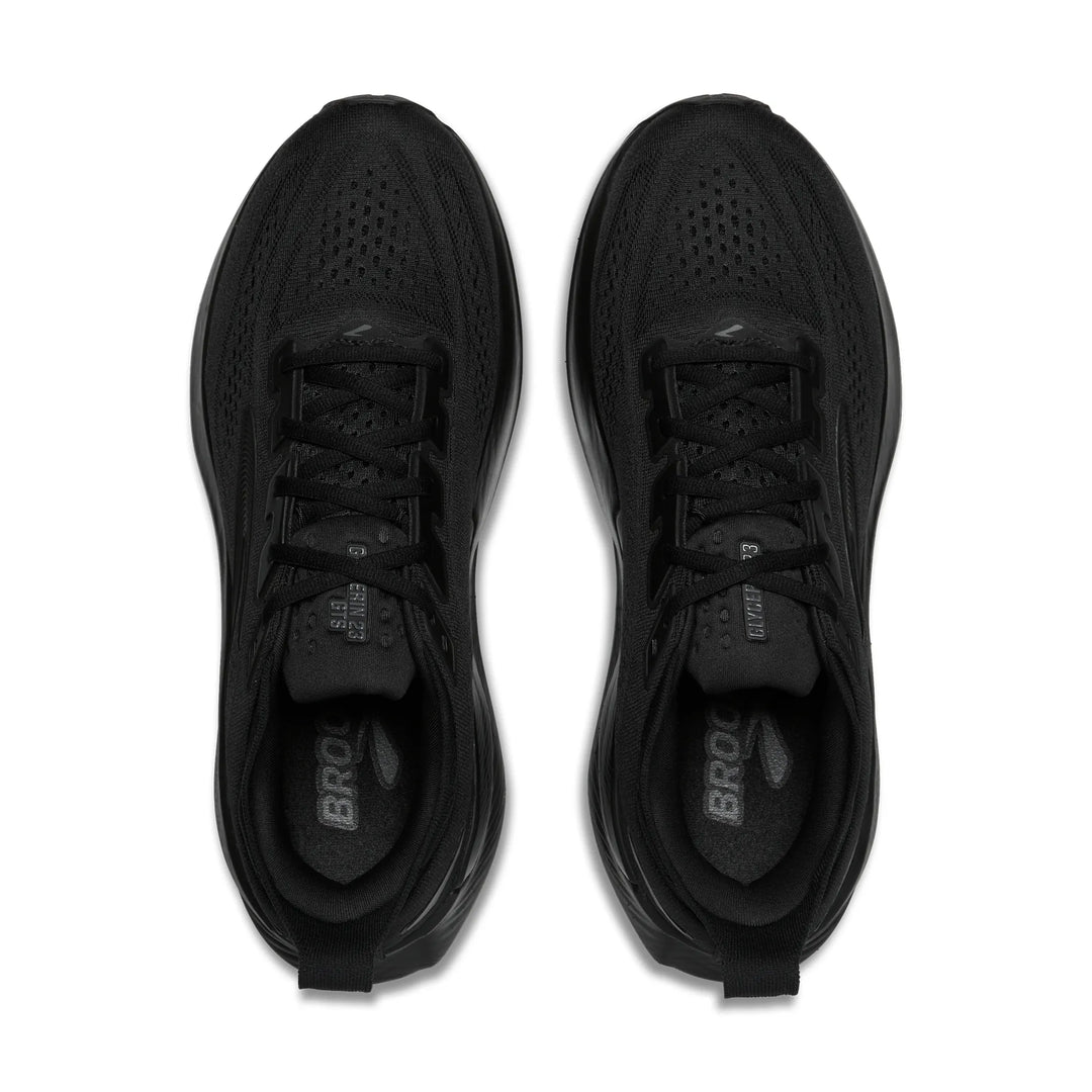 brooks glycerin gts 23 men's | black black ebony