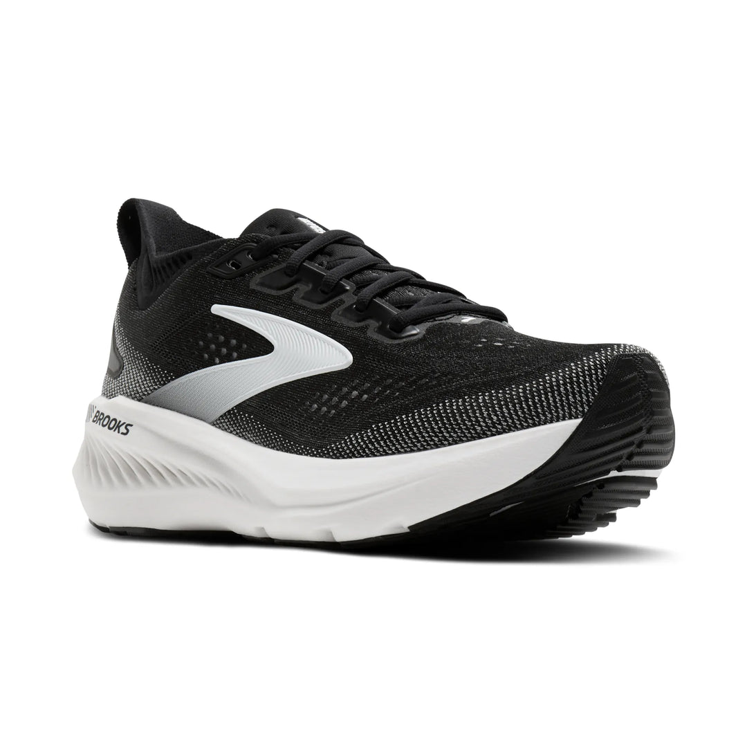brooks glycerin gts 23 wide men's | black grey white