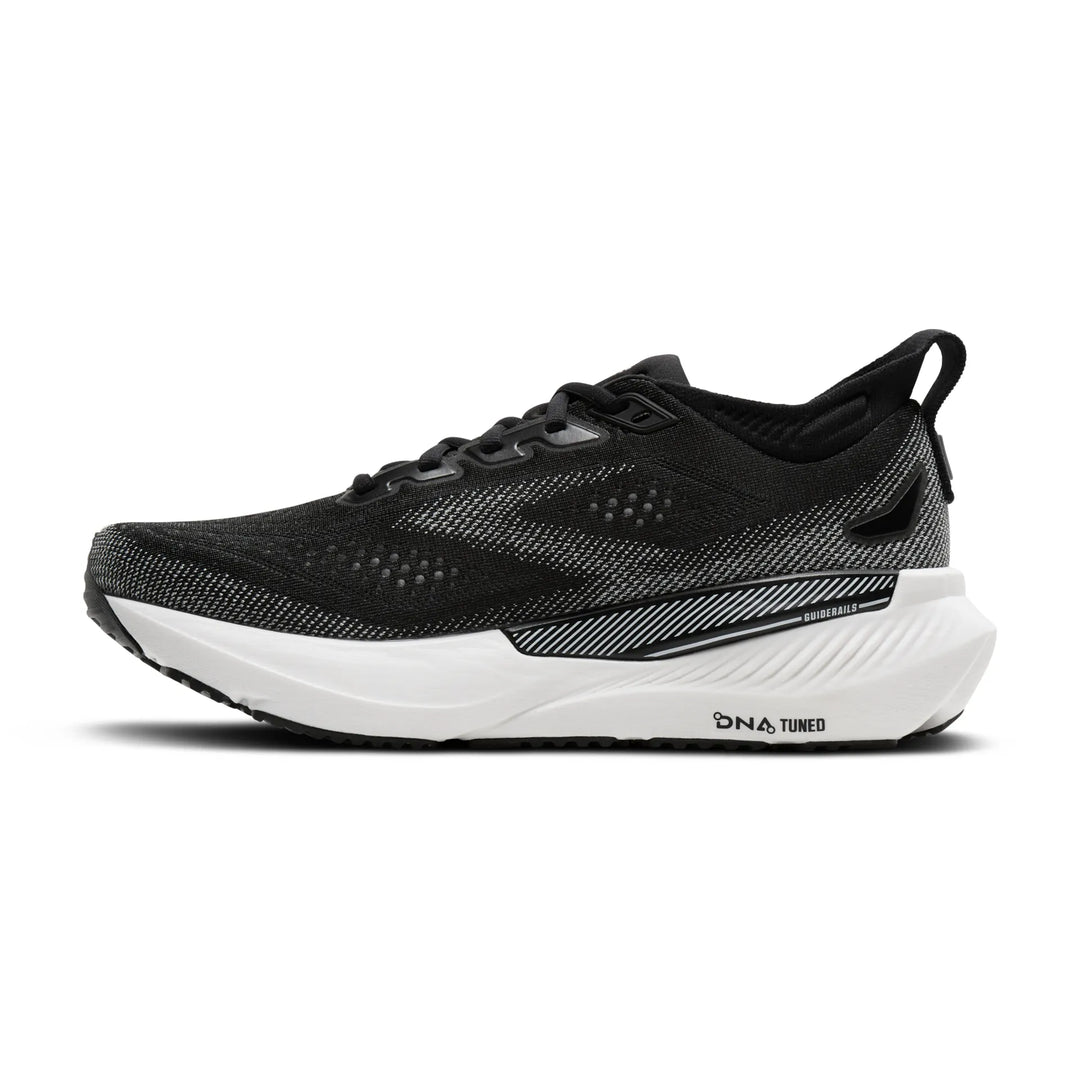 brooks glycerin gts 23 men's | black grey white