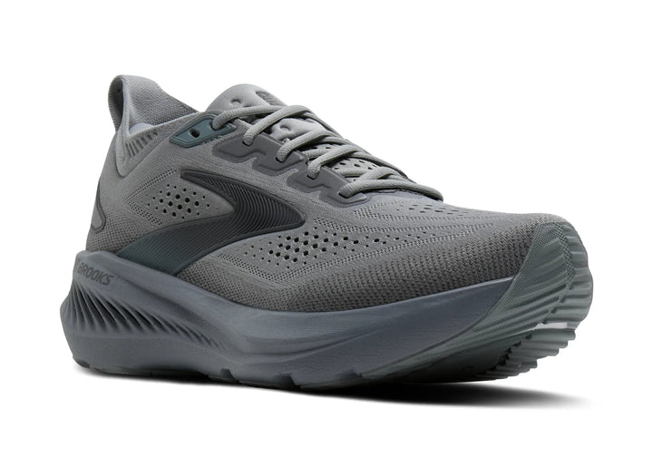 brooks glycerin gts 23 wide men's | grey|blackened pearl|black
