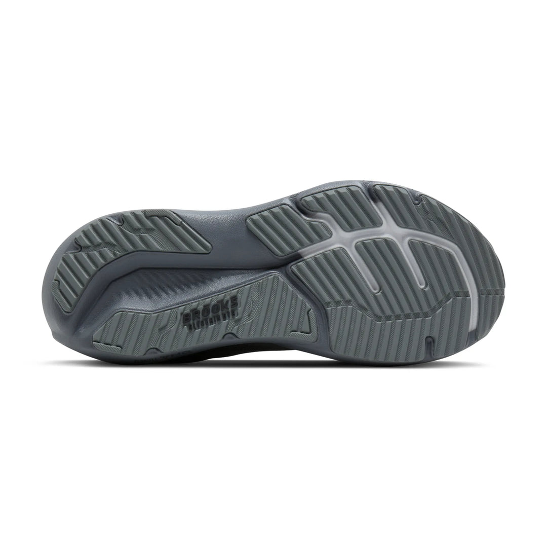 brooks glycerin gts 23 extra wide men's | grey blackened pearl black