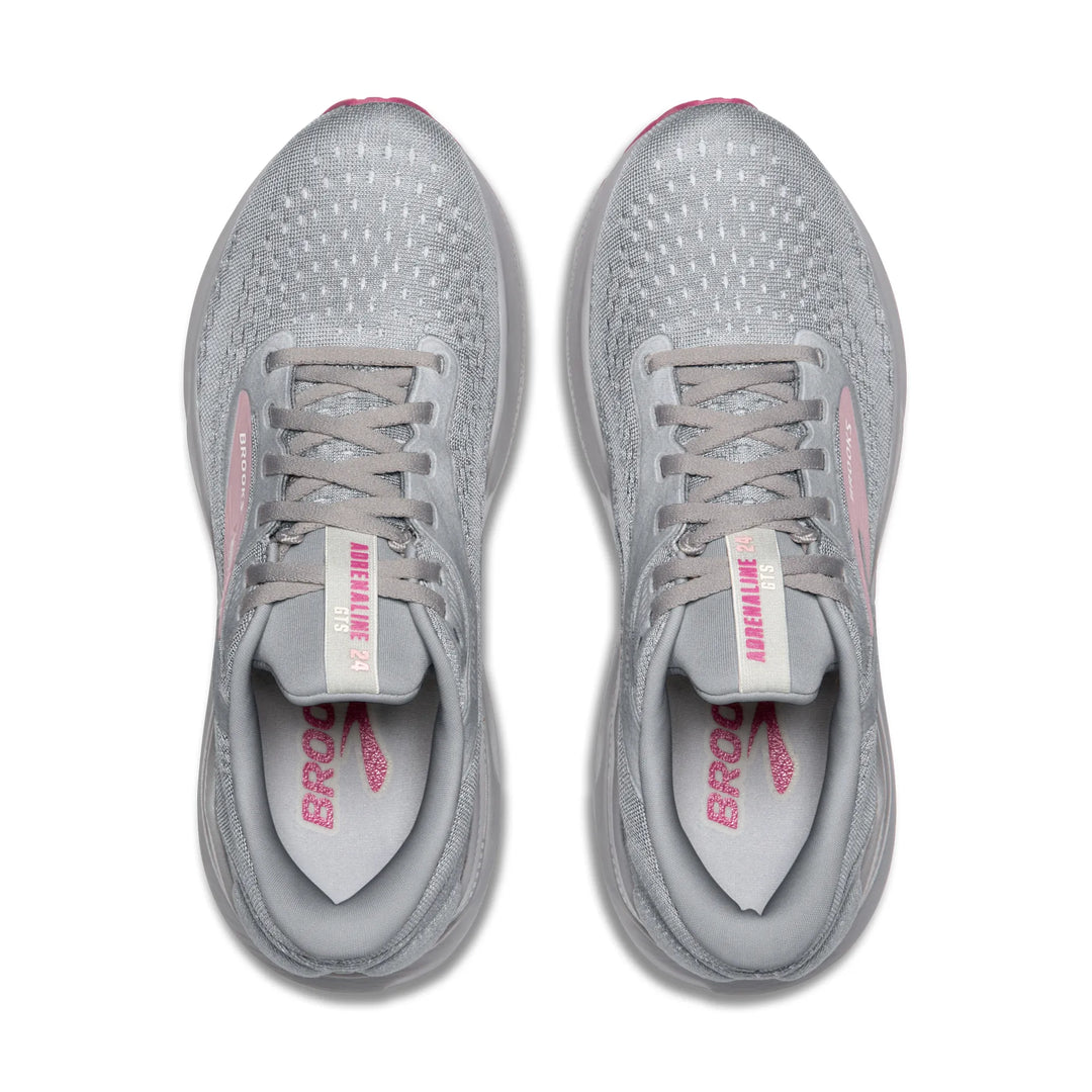 brooks adrenaline gts 24 wide women's | alloy/white/zephyr