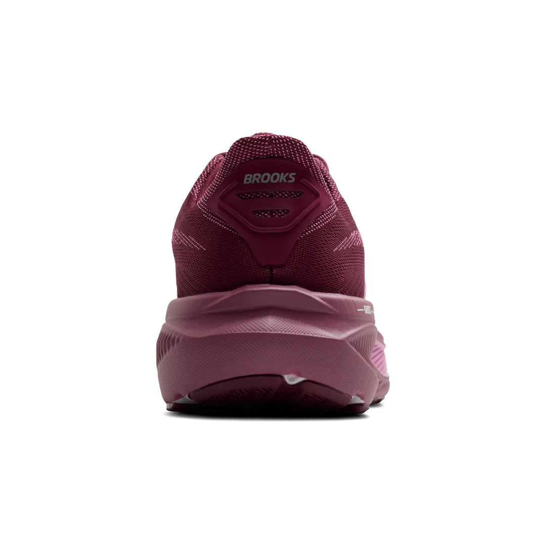 brooks ghost 17 women's | burgundy/pink/green