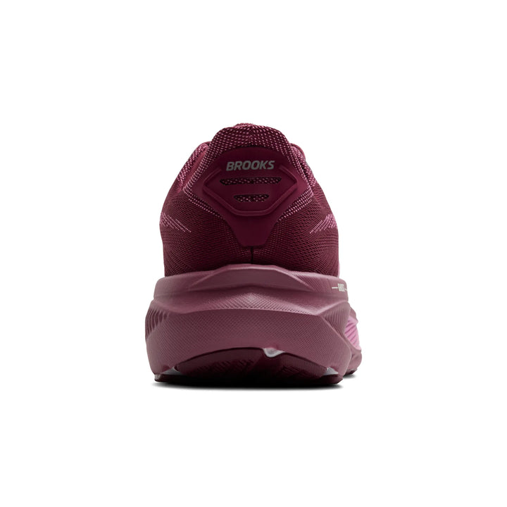brooks ghost 17 women's | burgundy/pink/green