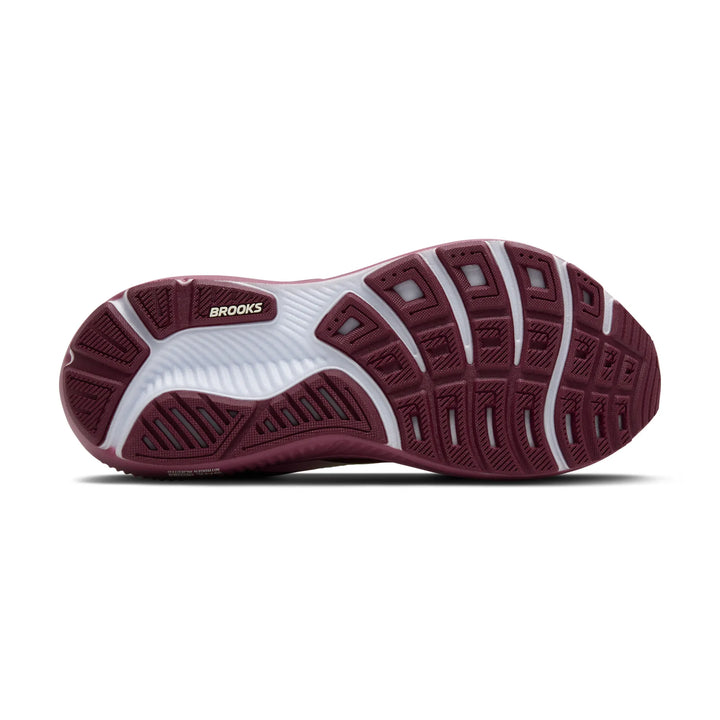brooks ghost 17 women's | burgundy/pink/green